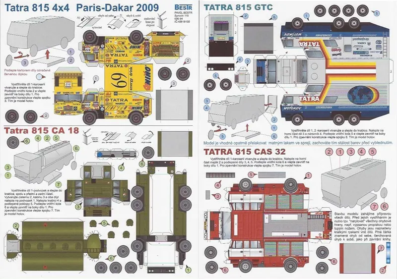 Papierový model - Tatra 815 4x